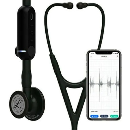 3M LITTMANN Littmann CORE Digital Stethoscope, Black, 27 inch 3M8480